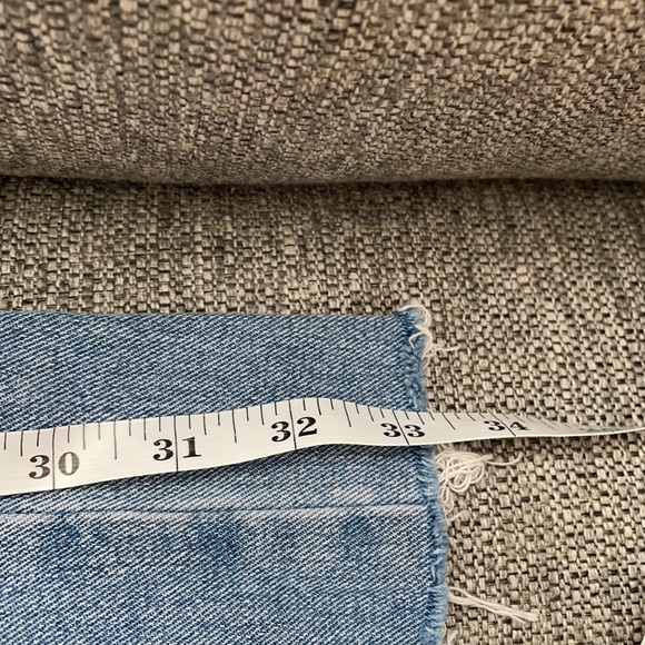 Forever 21 Culottes Raw Hem High Waisted Wide Jeans L Large Gaucho Pants - Picture 11 of 12